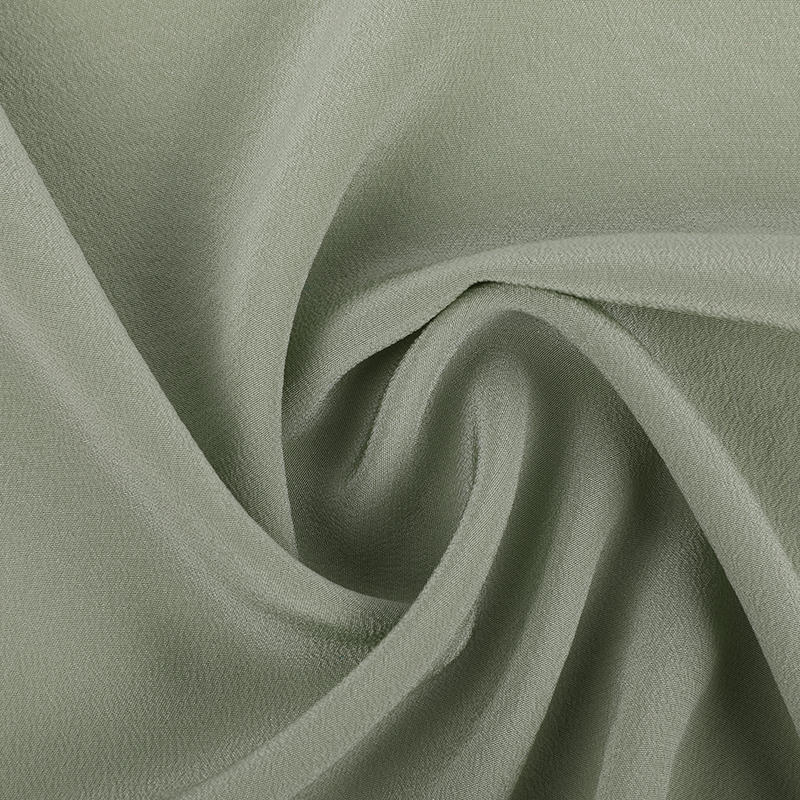 Silk crepe de chine fabric